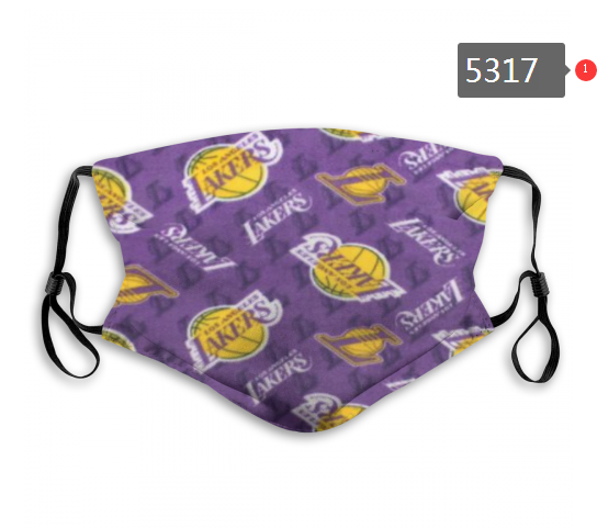 2020 NBA Los Angeles Lakers #5 Dust mask with filter->nba dust mask->Sports Accessory